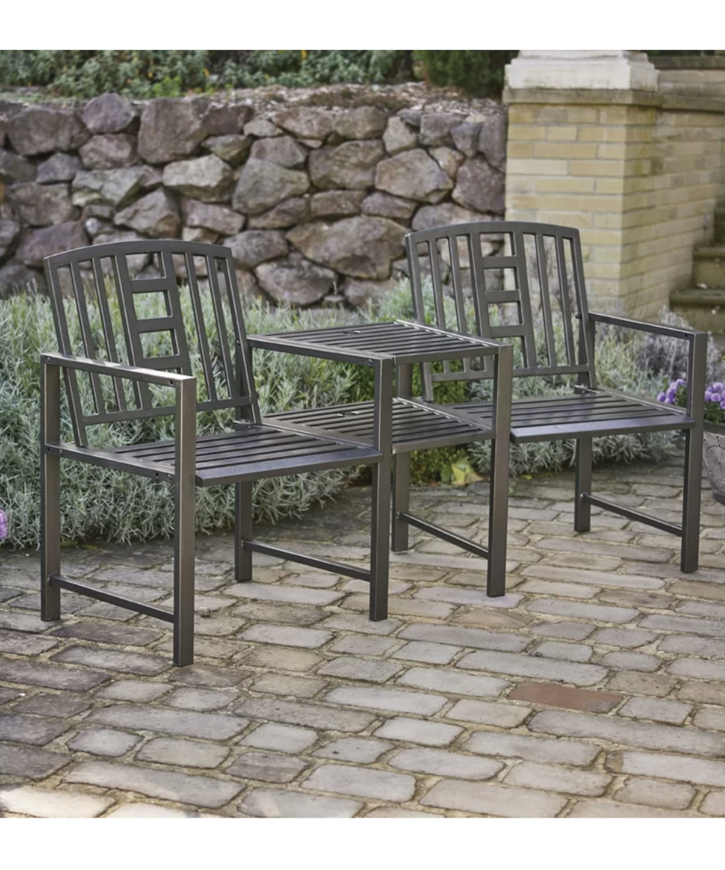 Garden love seats best sale metal